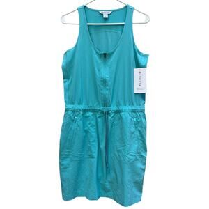 NEW Athleta Expedition Dress Athleisure Skort Pockets Cinch Waist Aqua Women's 6